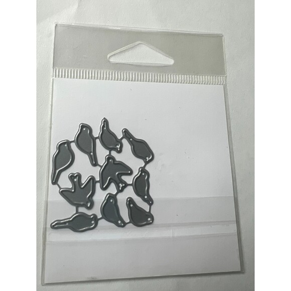 Impression Obsession Steel Dies DIE154-A Birds Rubber Stamps - Picture 2 of 3